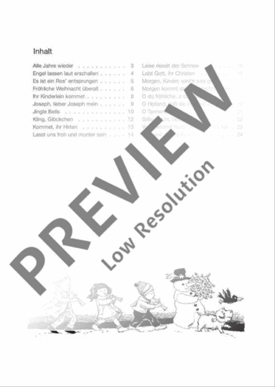 Die schönsten Weihnachtslieder SSA scores gallery preview page 3
