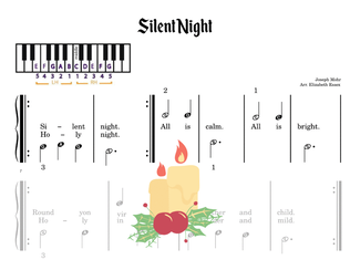 Book cover for Silent Night - Pre-staff Alpha Notation