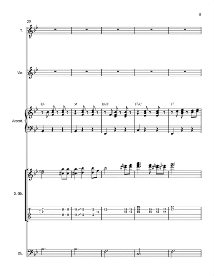 Tennessee Waltz Tennessee Waltz Small Ensemble scores gallery preview page 5