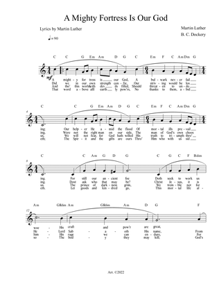 A Mighty Fortress is Our God (Lead Sheet)