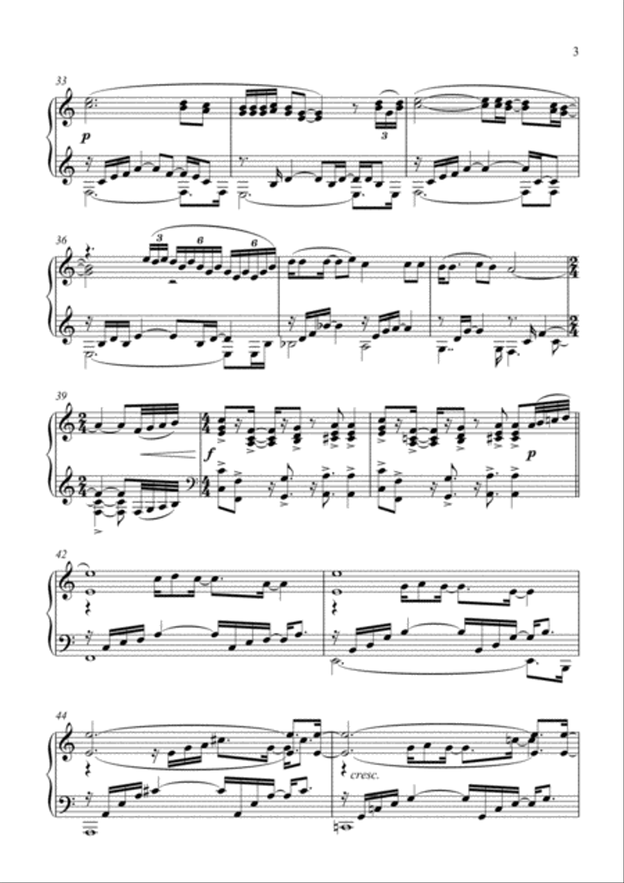 Space Oddity Piano Solo scores gallery preview page 3