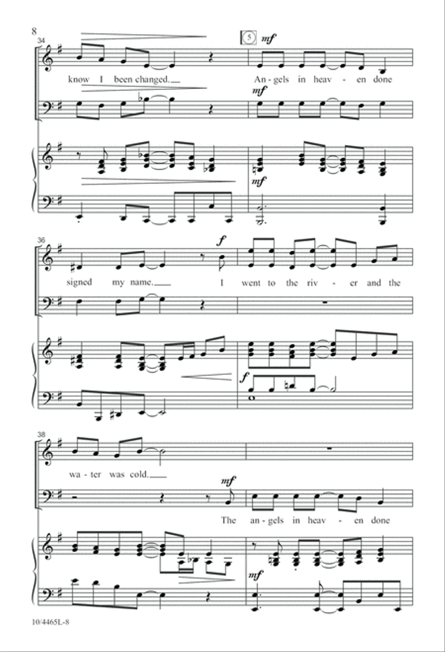 Lord, I Know I Been Changed 3-Part scores gallery preview page 8