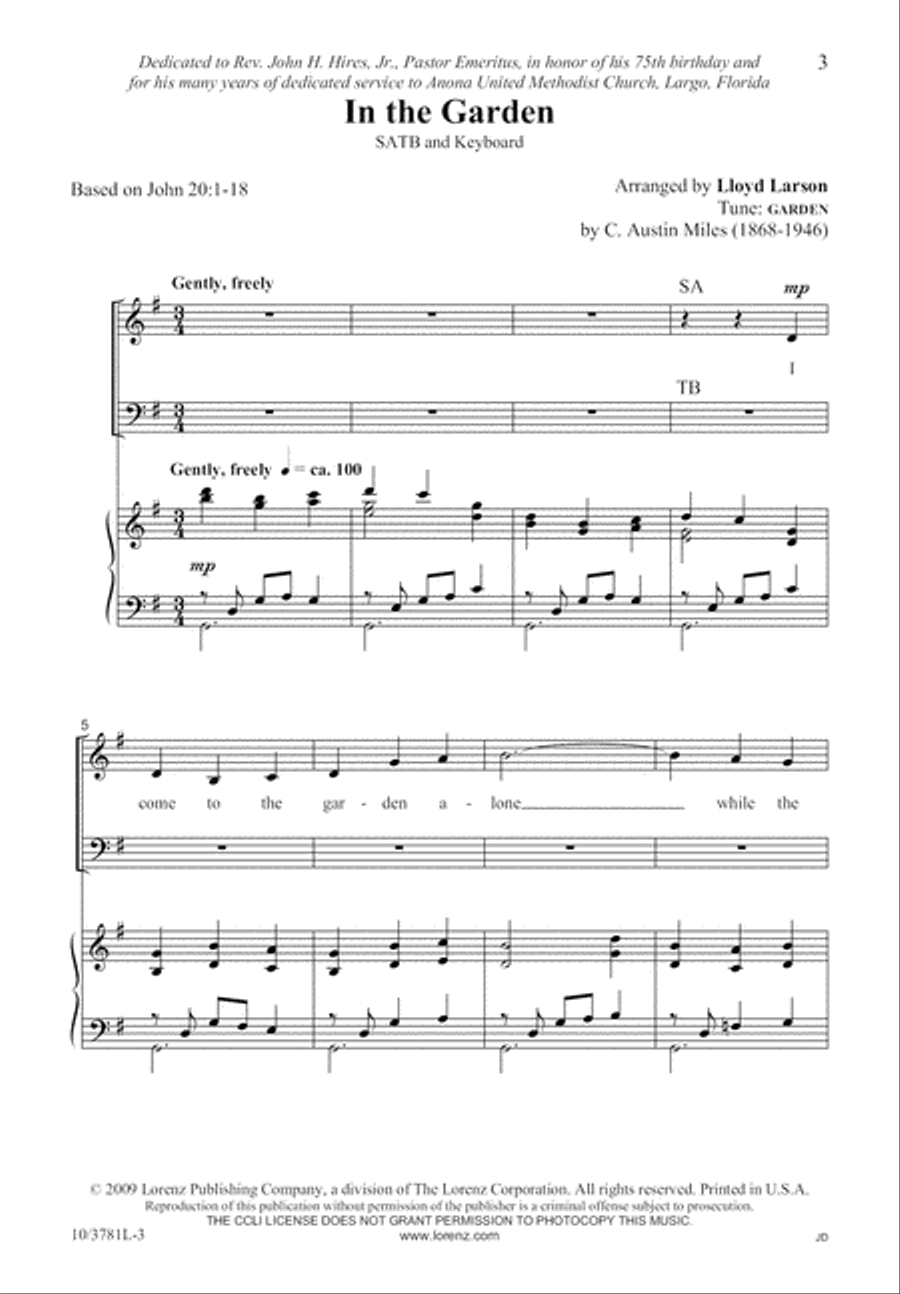 In the Garden 4-Part scores gallery preview page 3