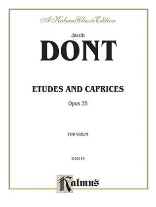 Book cover for Etudes and Caprices, Op. 35