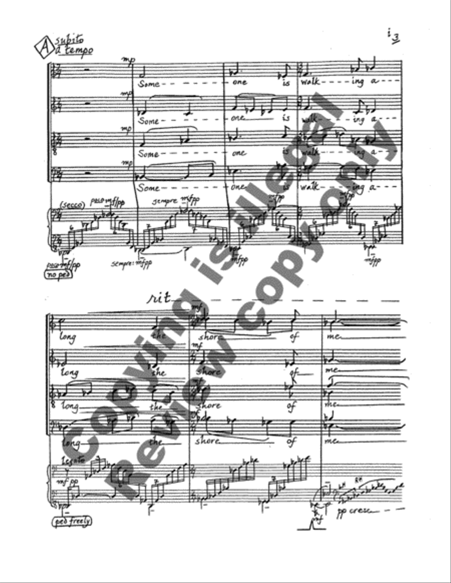 Watersongs 4-Part scores gallery preview page 9