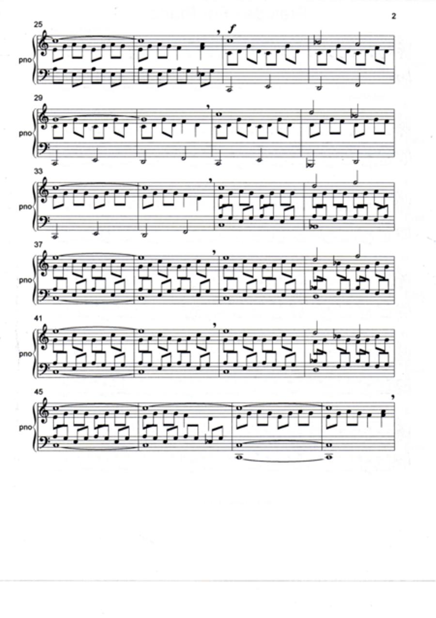 Prelude I For Piano Prelude I For Piano Piano Solo scores gallery preview page 2