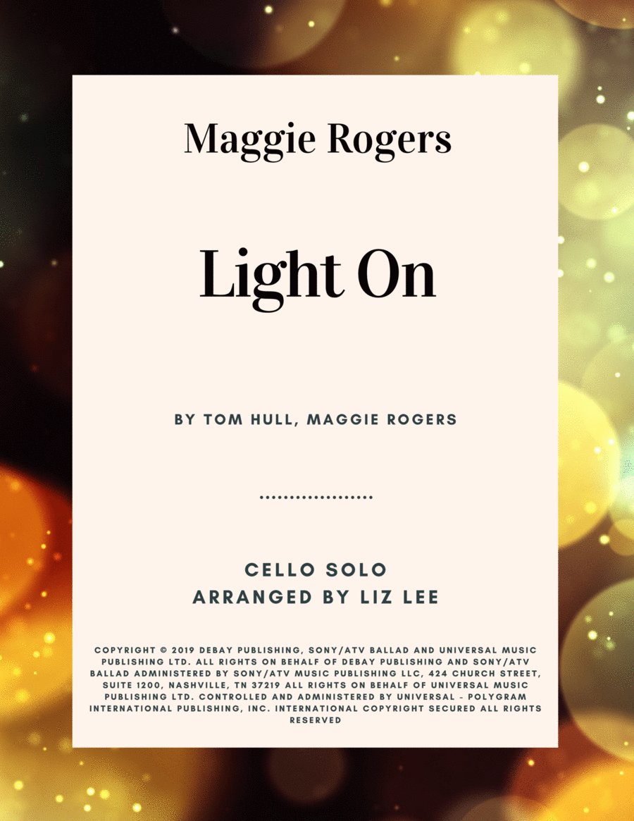 Light On Cello Solo scores gallery preview page 1