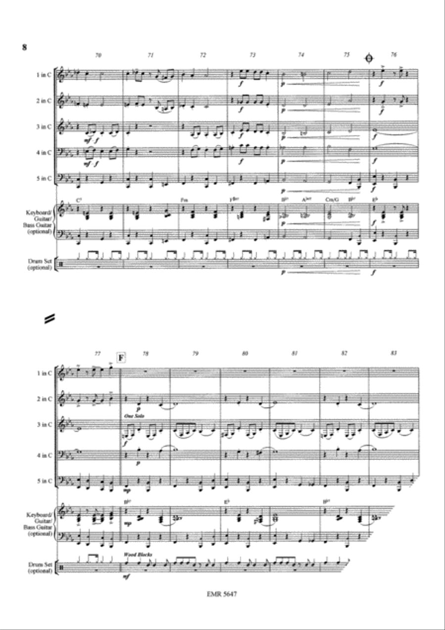 Black Bottom Stomp Brass Ensemble scores gallery preview page 8