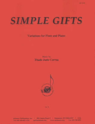 Simple Gifts - Flute/piccolo & Pno