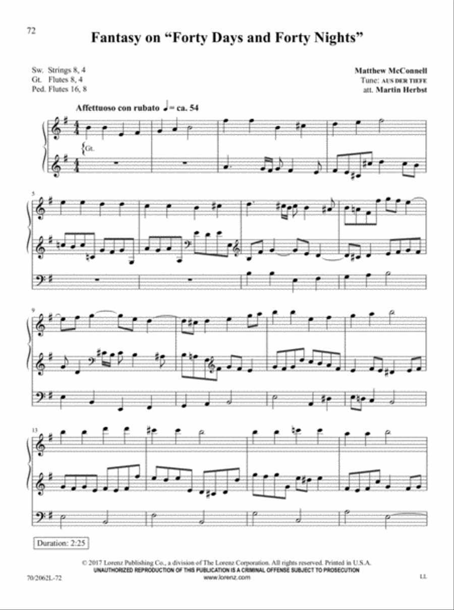 The Sacred Organ Library, Vol. 2 Organ Solo scores gallery preview page 41