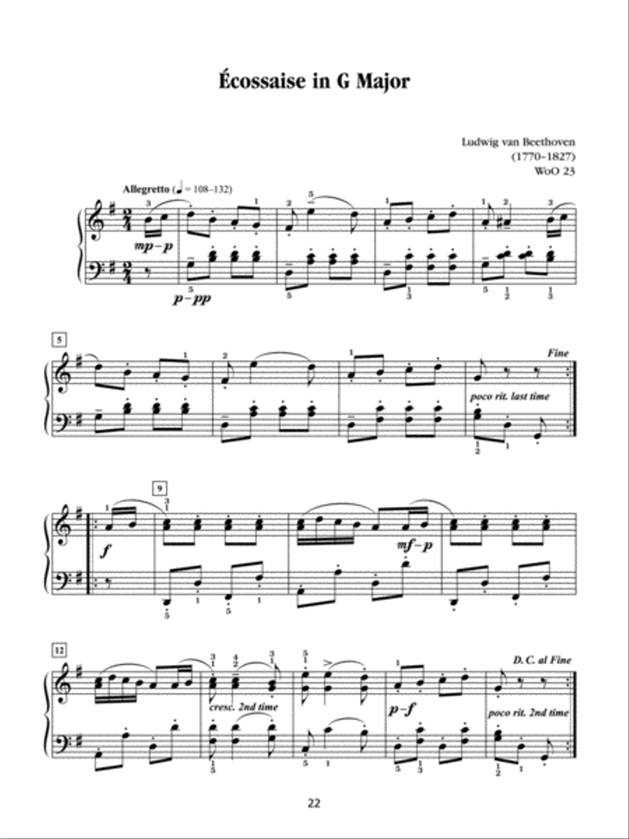 Classics for the Developing Pianist Piano Solo scores gallery preview page 4