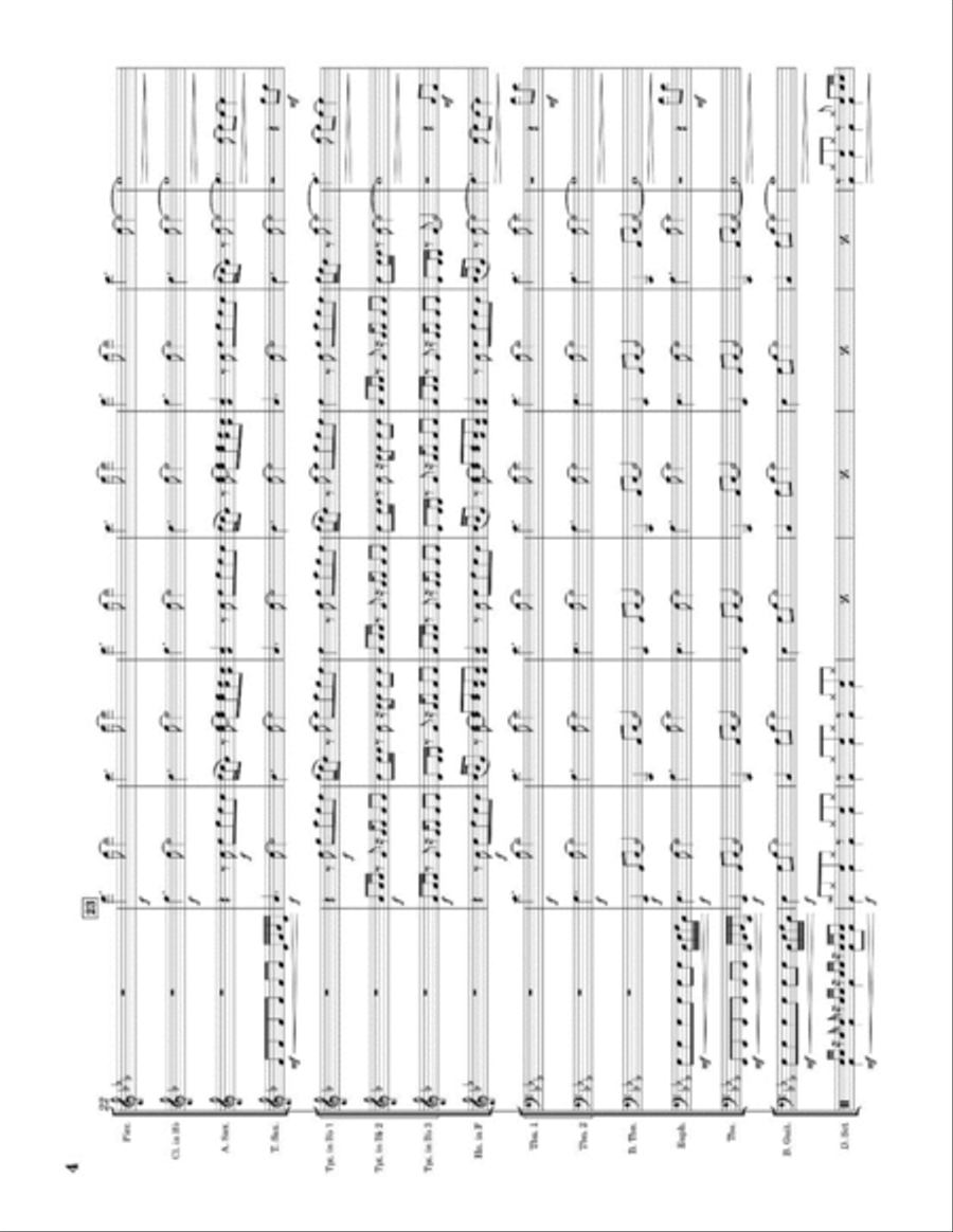 Murder On The Dancefloor Marching Band scores gallery preview page 4