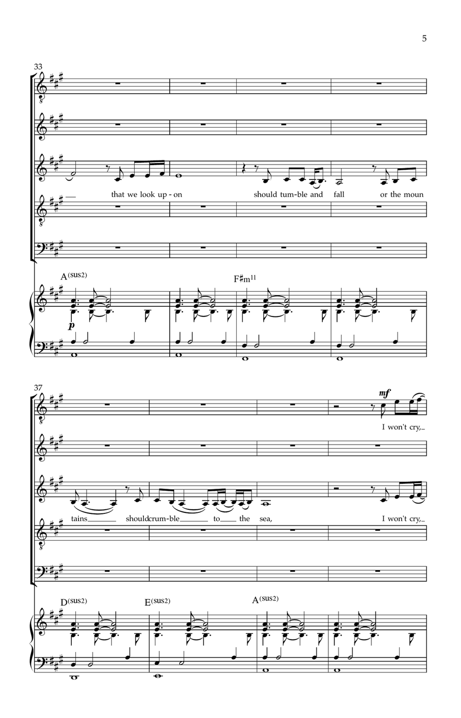 Stand By Me 4-Part scores gallery preview page 5