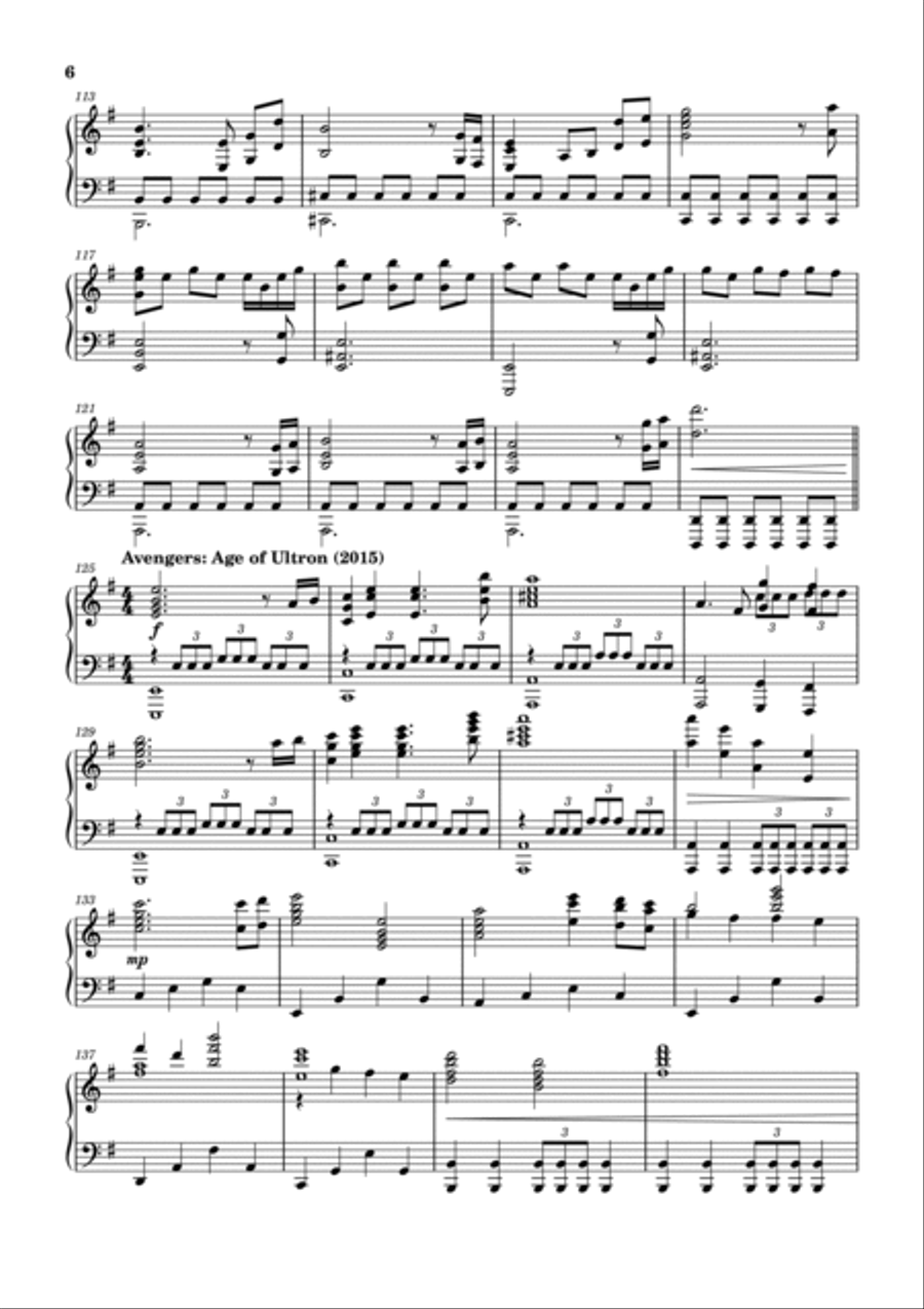 Marvel Studios Fanfare Piano Method scores gallery preview page 6