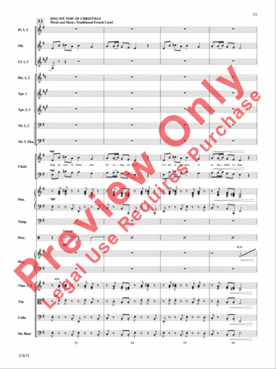 Festival of Carols Choir scores gallery preview page 14