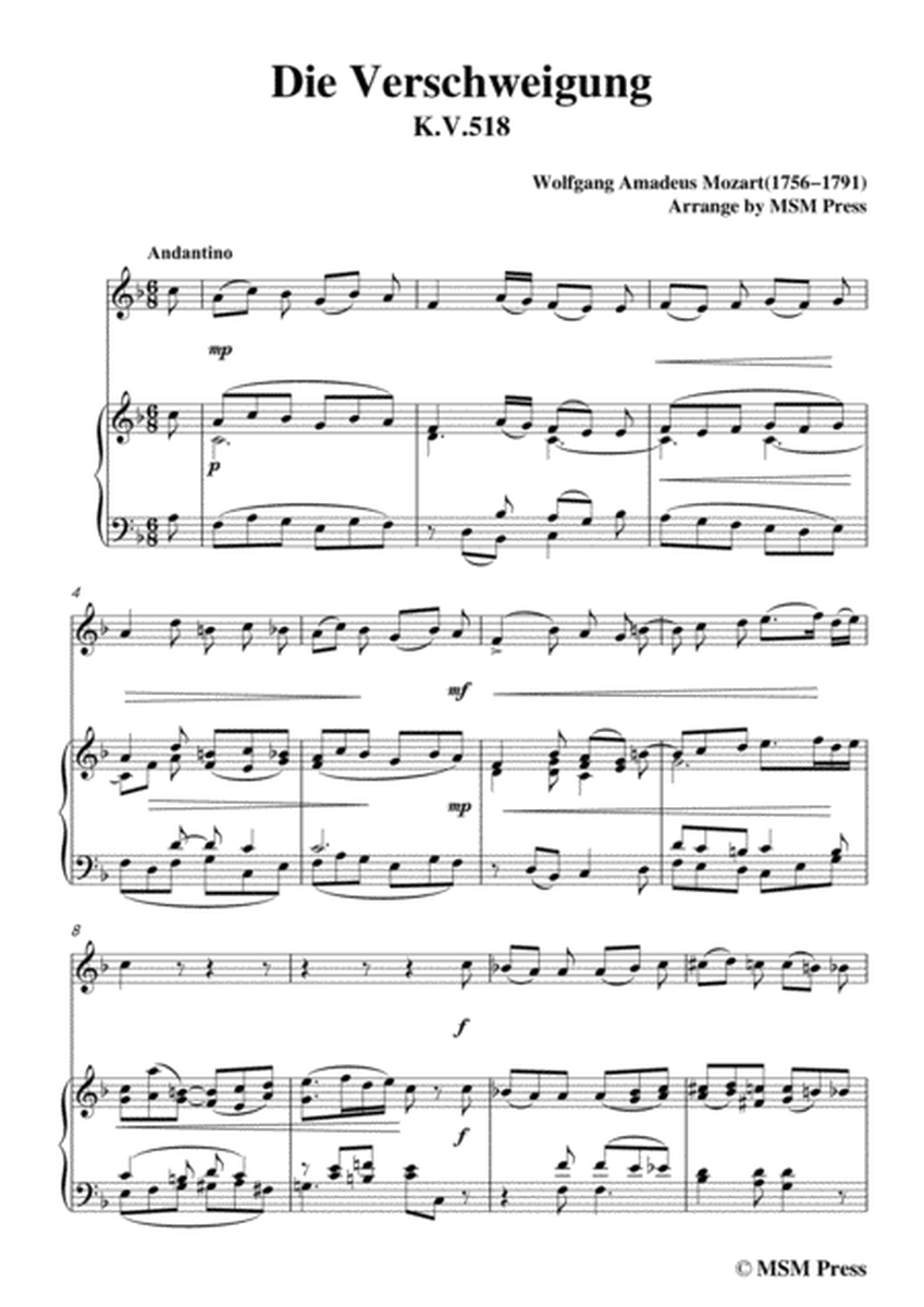 Mozart-Die verschweigung,for Violin and Piano image number null