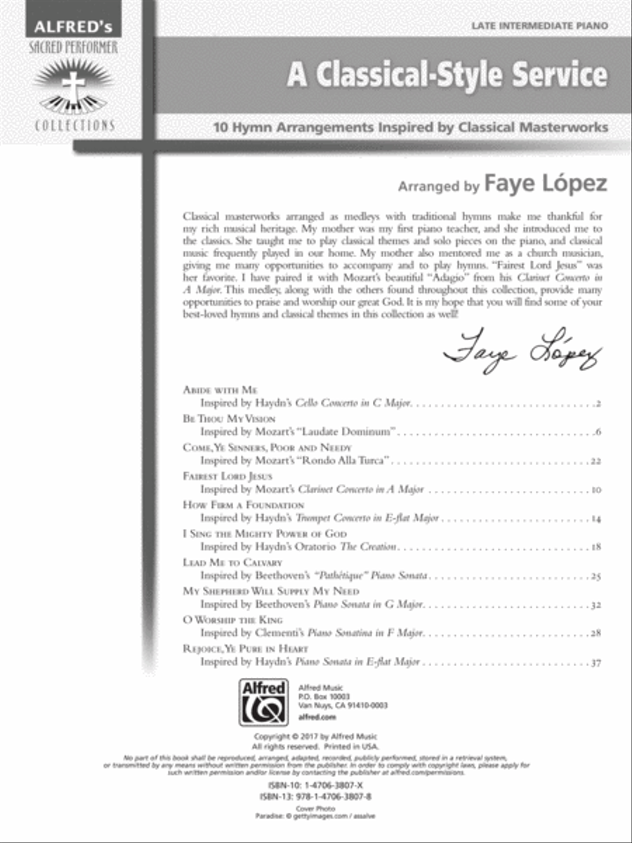 A Classical-Style Service Piano Solo scores gallery preview page 2