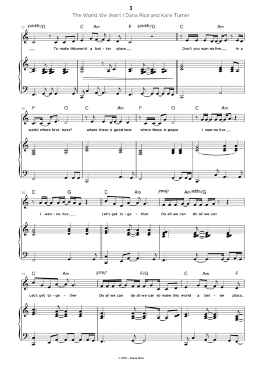 The World We Want The World We Want Voice scores gallery preview page 3