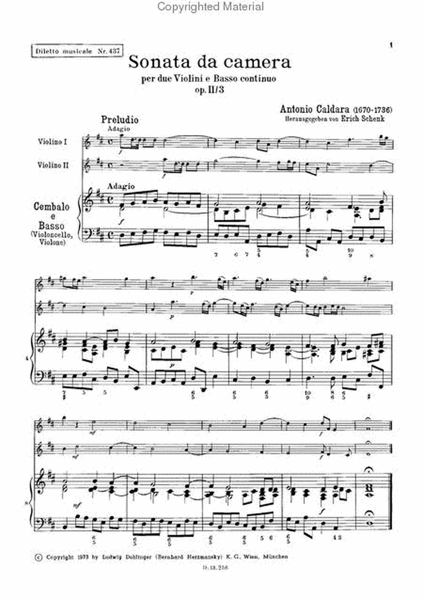 Sonata a tre D-Dur op. 2 / 3