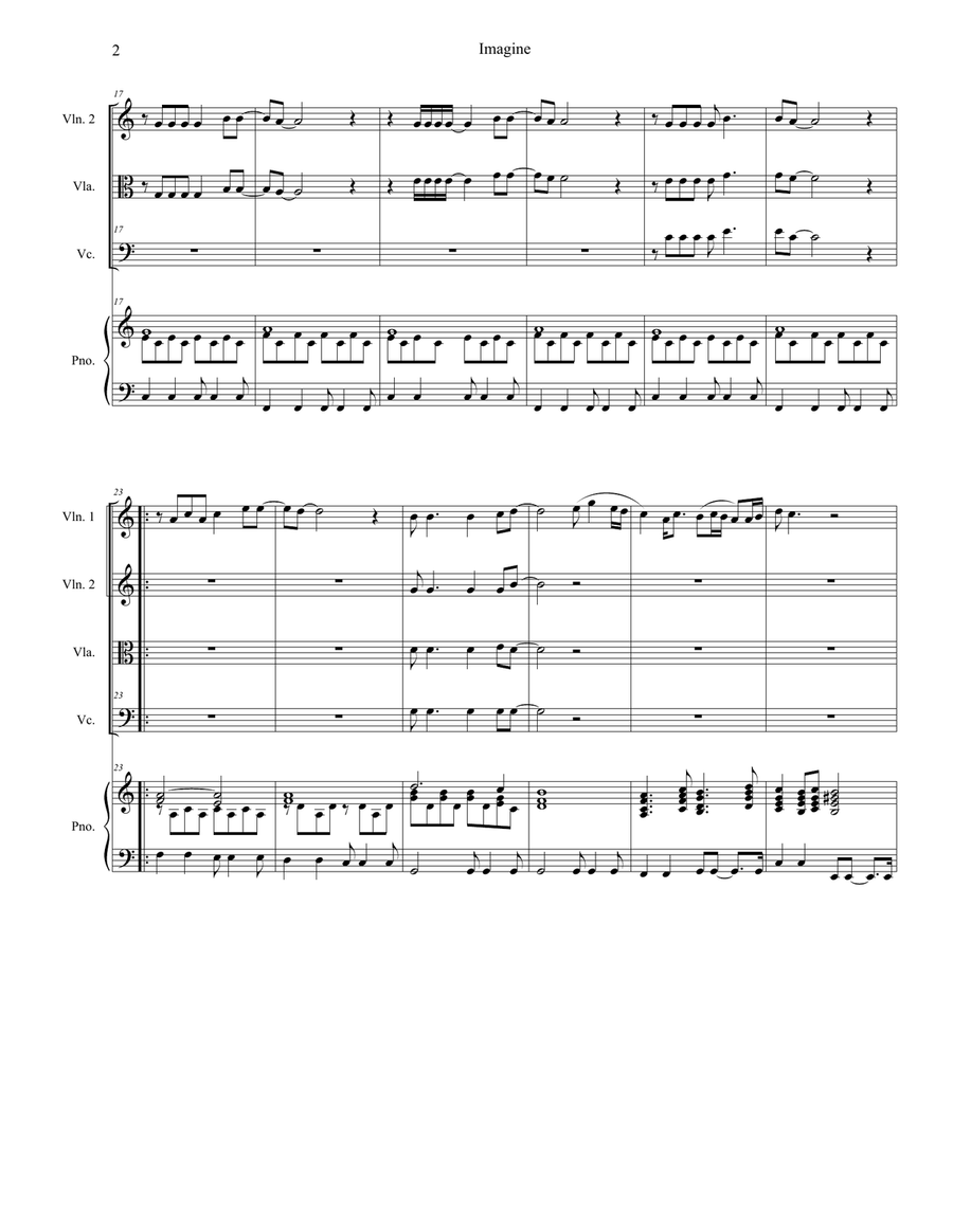 Imagine Piano Quintet scores gallery preview page 2