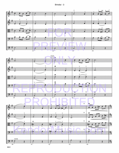 Brindisi (from La Traviata) (Full Score)
