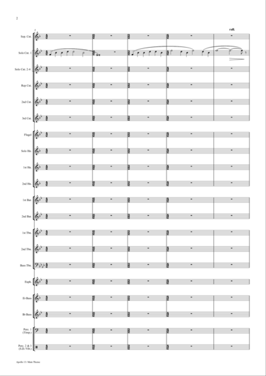 Main Title - Apollo 13 Brass Band scores gallery preview page 5