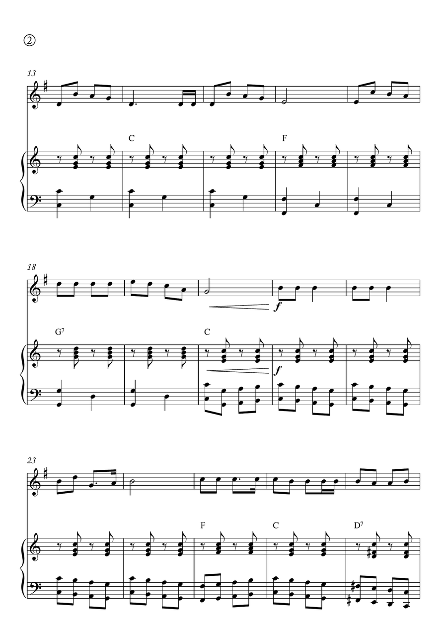 Jingle Bells Piano scores gallery preview page 2