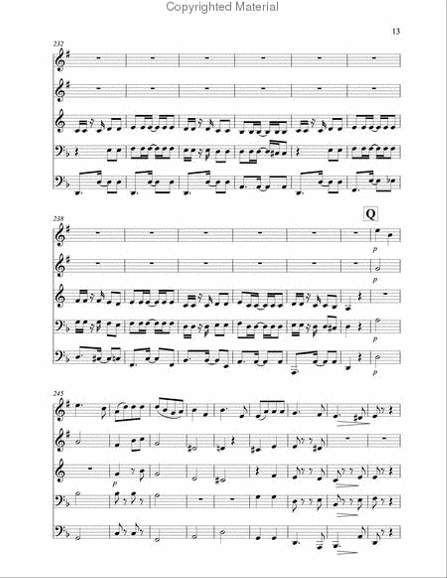 Souvenir de Porto Rico - Marche des Gibaros Brass Quintet scores gallery preview page 6