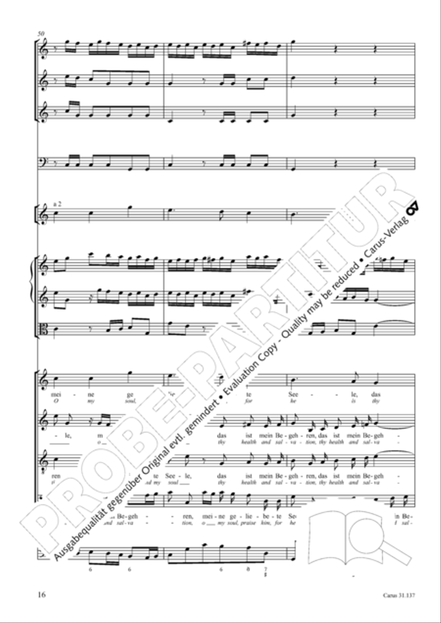 Praise ye, Almighty God, King and our ruler exalted (Lobe den Herren, den machtigen Konig der Ehren) ATB scores gallery preview page 17