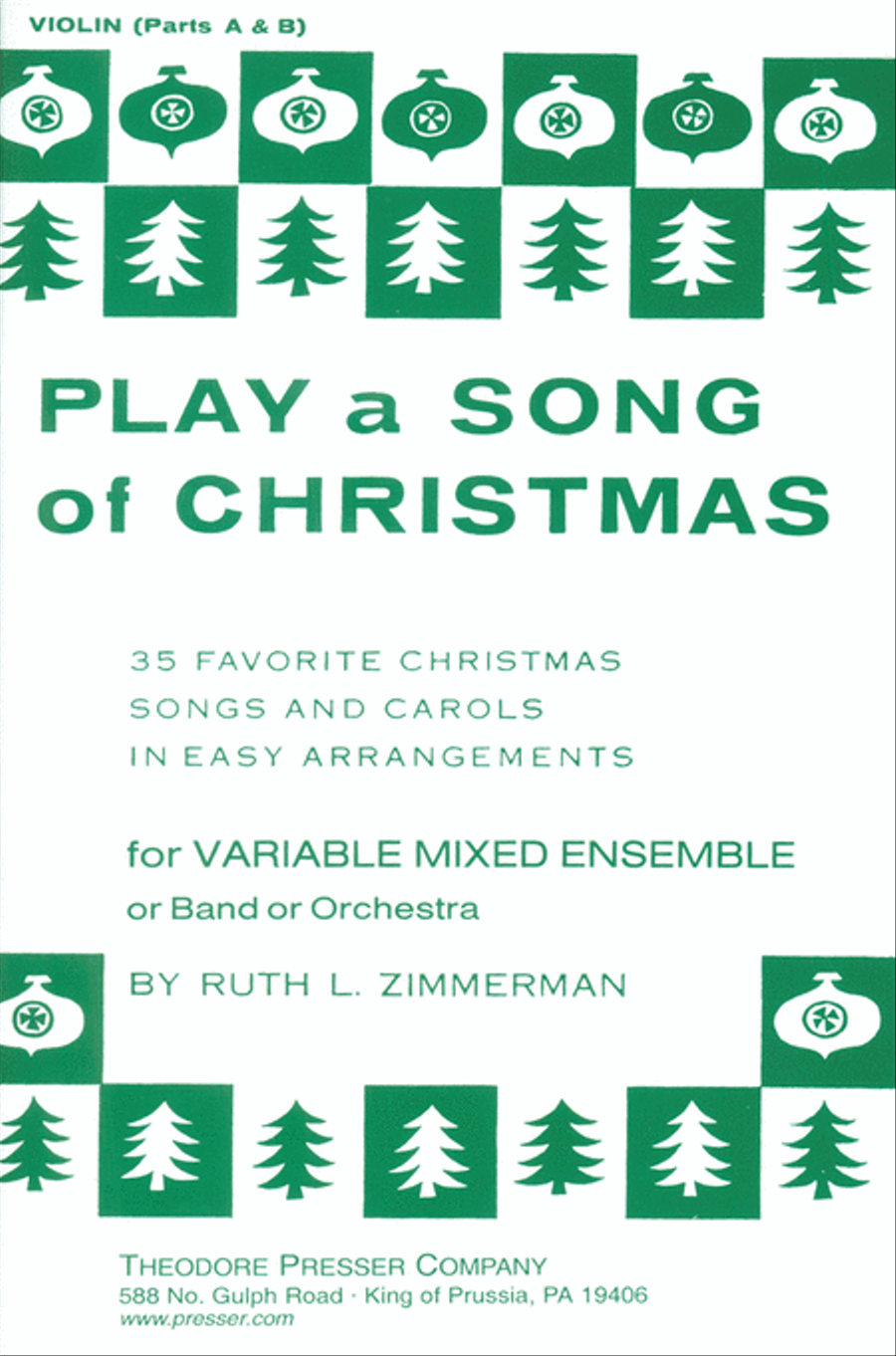 Play A Song Of Christmas, Violin Chamber Music scores gallery preview page 1
