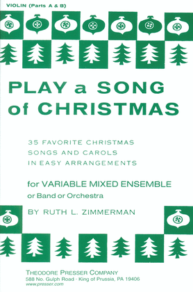 Book cover for Play A Song Of Christmas, Violin