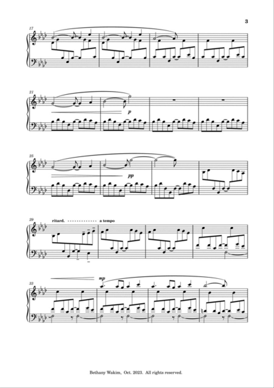 Dream-catcher Dream-catcher Piano Solo scores gallery preview page 2
