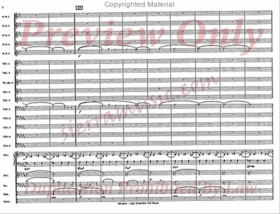 Minuano (six eight) Big Band scores gallery preview page 5