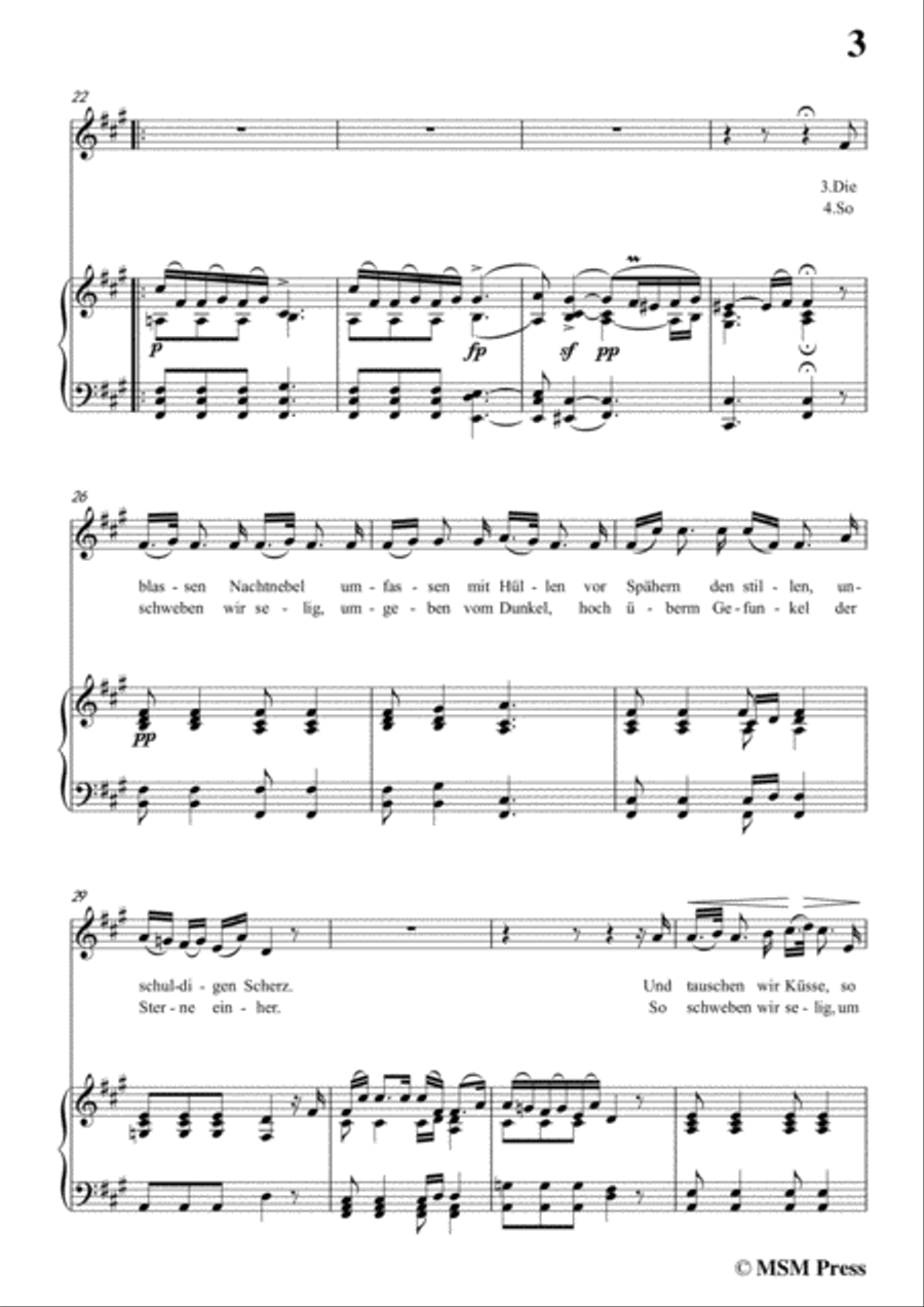 Schubert-Des Fischers Liebesglück,in f sharp minor,D.933,for Voice and Piano Voice Solo scores gallery preview page 5