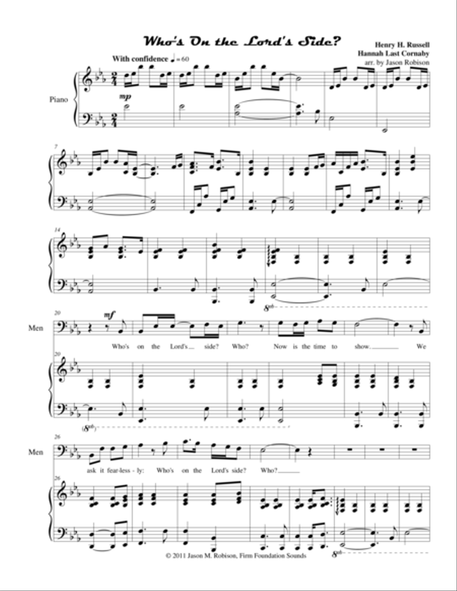Who's On the Lord's Side Who's On the Lord's Side 3-Part scores gallery preview page 1