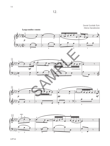 Piano Music For Sight Reading & Short Study Lv10