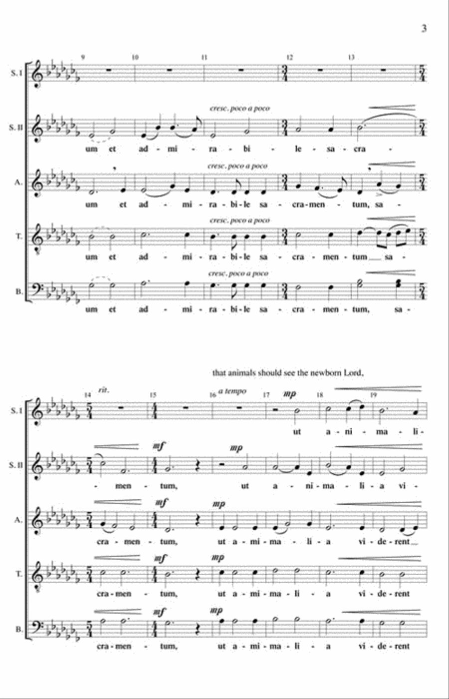 O Magnum Mysterium O Magnum Mysterium SSATB scores gallery preview page 3