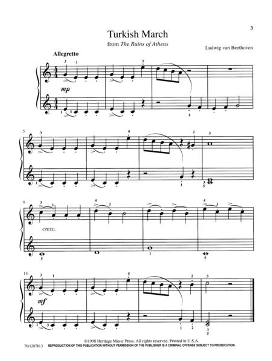 Mastering Melodies: Ludwig Van Beethoven Piano Solo scores gallery preview page 3