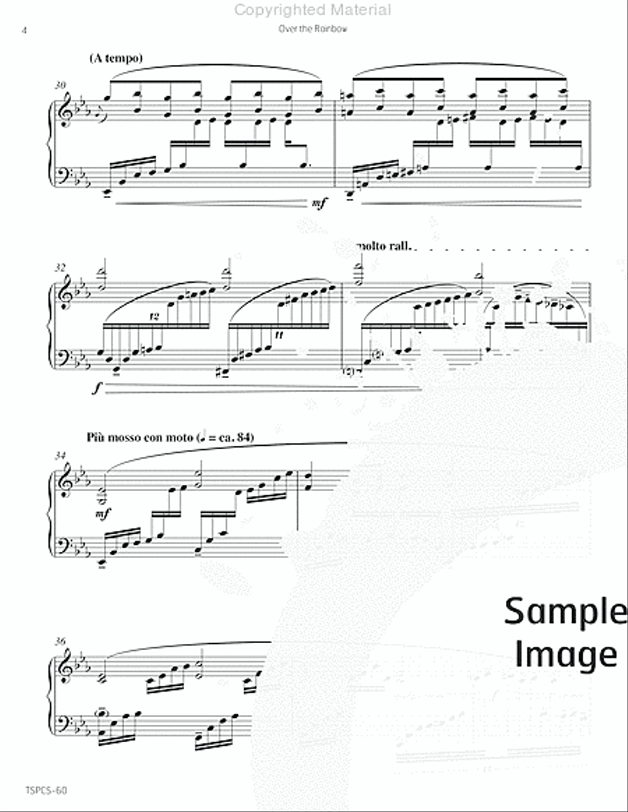 Over the Rainbow (solo version) Marimba scores gallery preview page 7