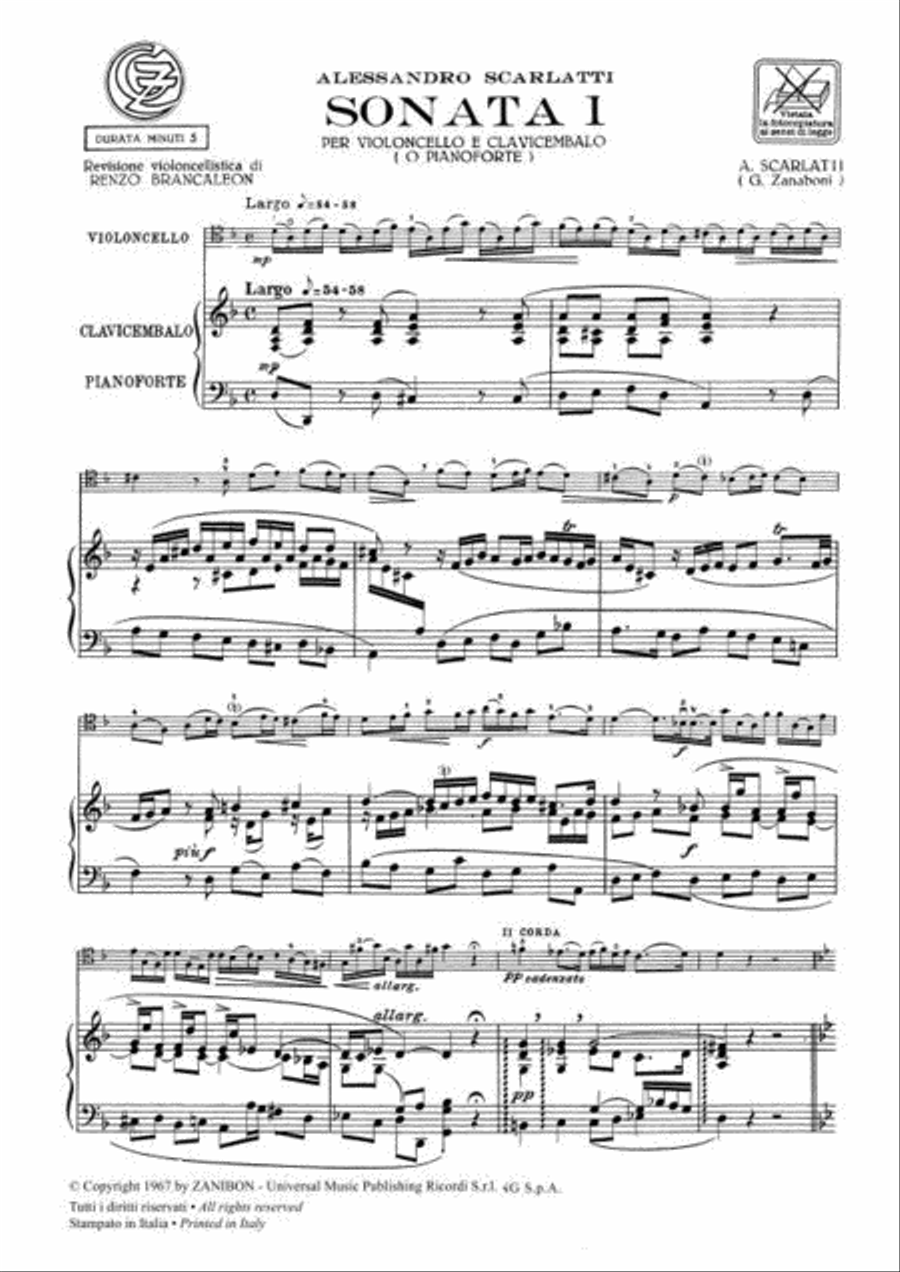 3 Sonate Cello scores gallery preview page 2