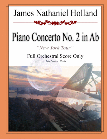 Piano Concerto No. 2 in Ab "New York Tour" Full Score, James Nathaniel Holland image number null