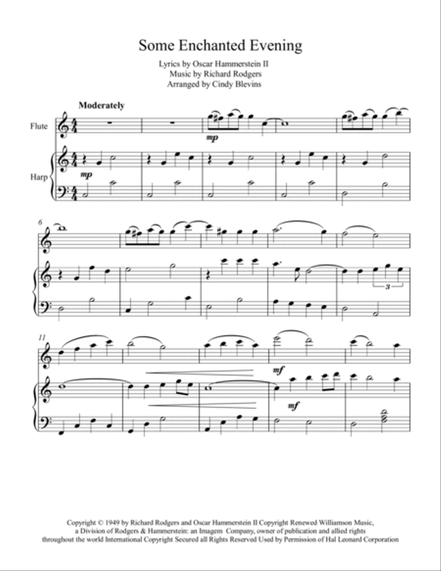 Some Enchanted Evening Flute scores gallery preview page 2