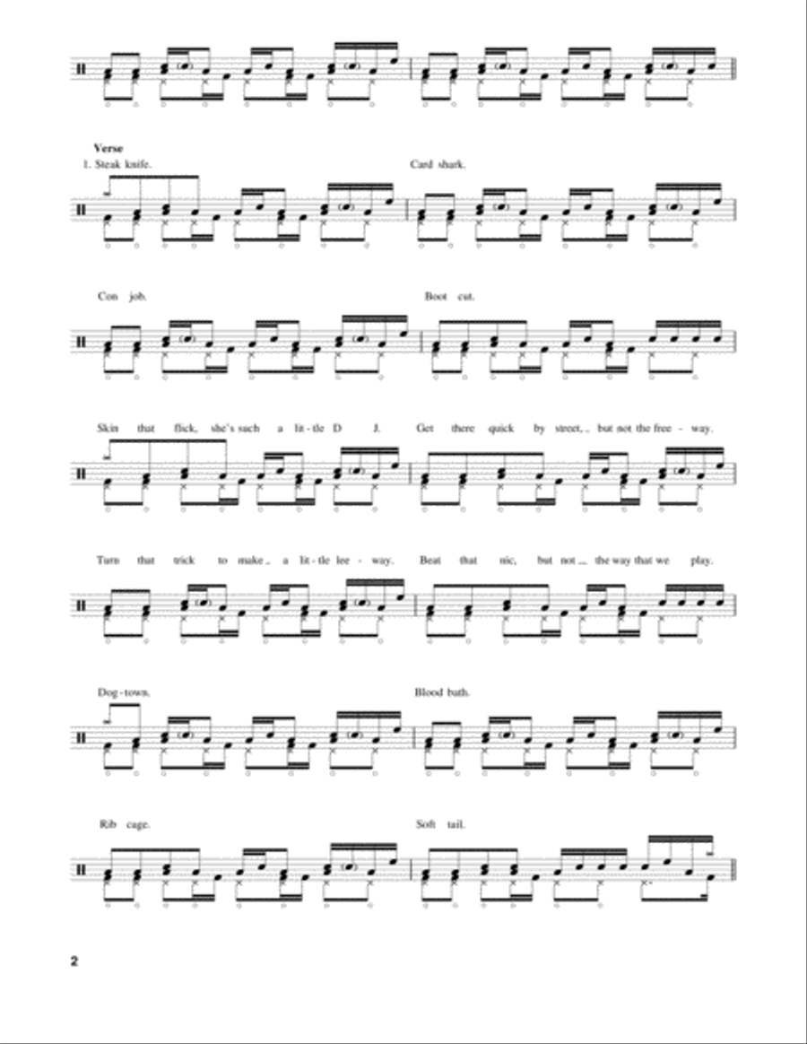 By The Way Drum Set scores gallery preview page 2