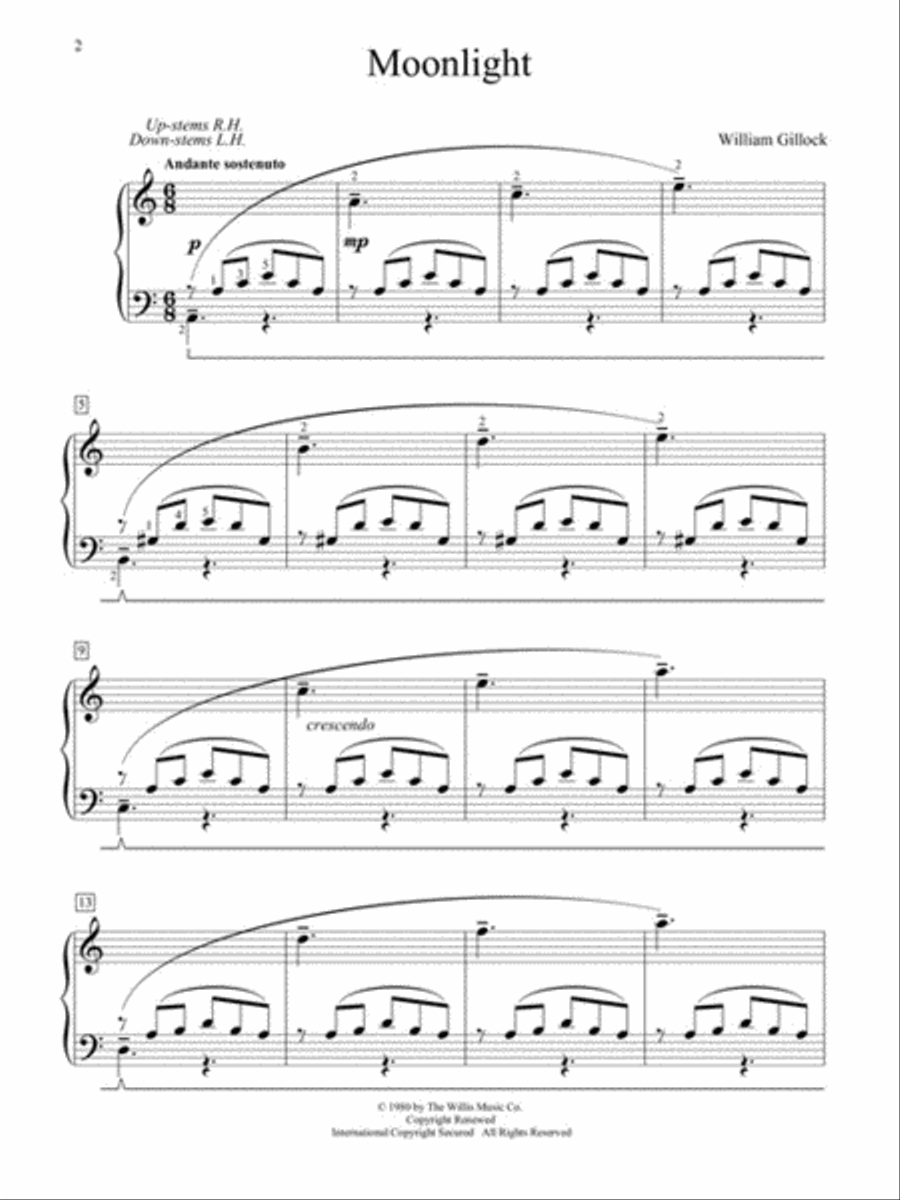 Moonlight Moonlight Easy Piano scores gallery preview page 2