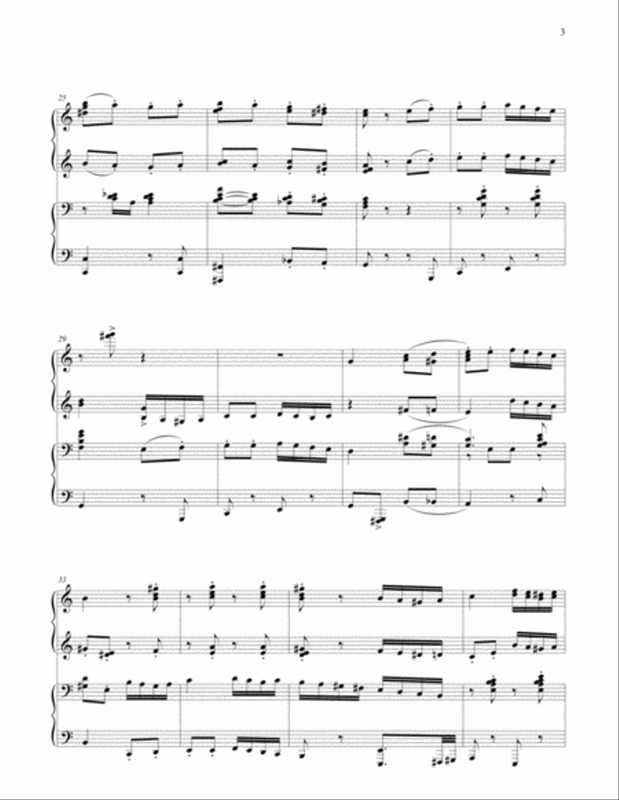 Turkish March Piano scores gallery preview page 3