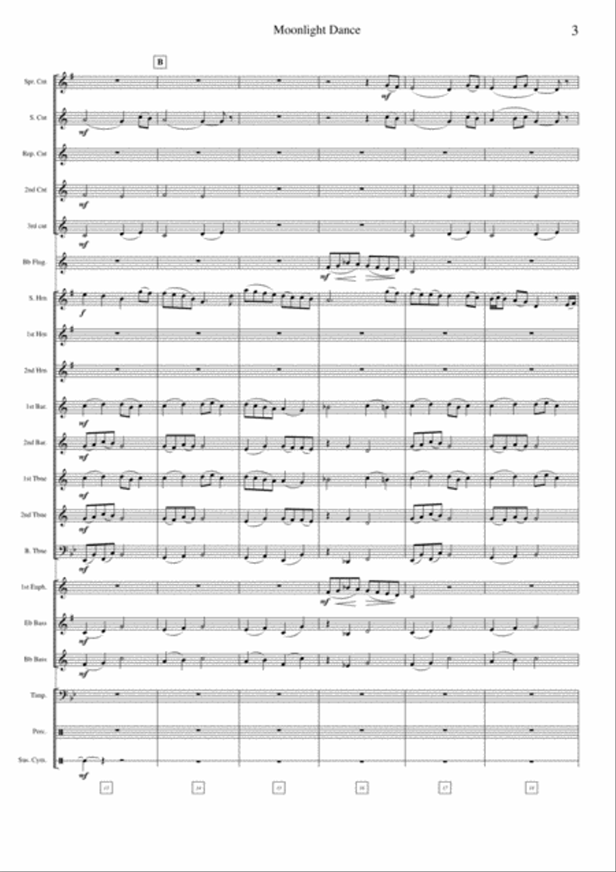 Moonlight Dance - Full Score + Parts Brass Ensemble scores gallery preview page 3