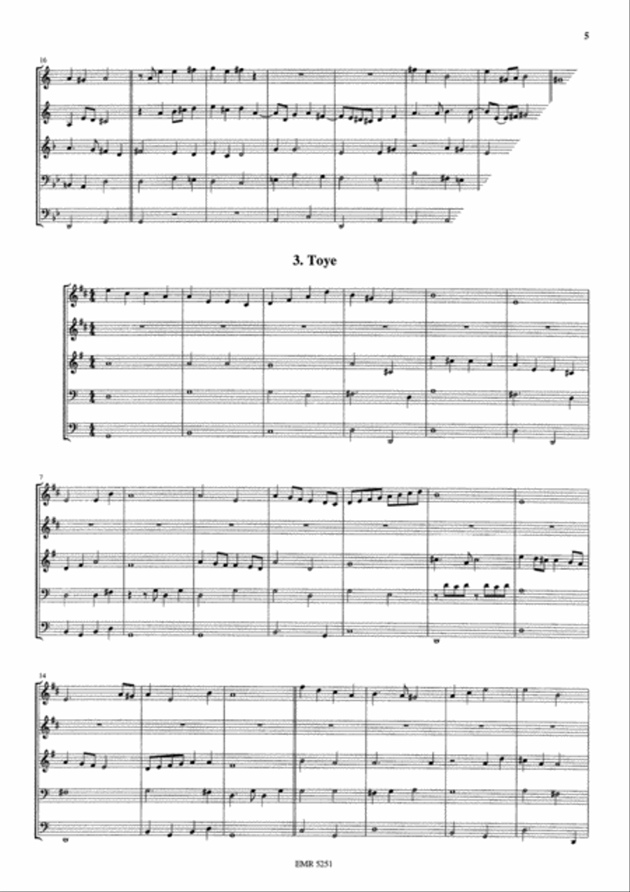 An Elizabethan Suite An Elizabethan Suite Brass Quintet scores gallery preview page 5