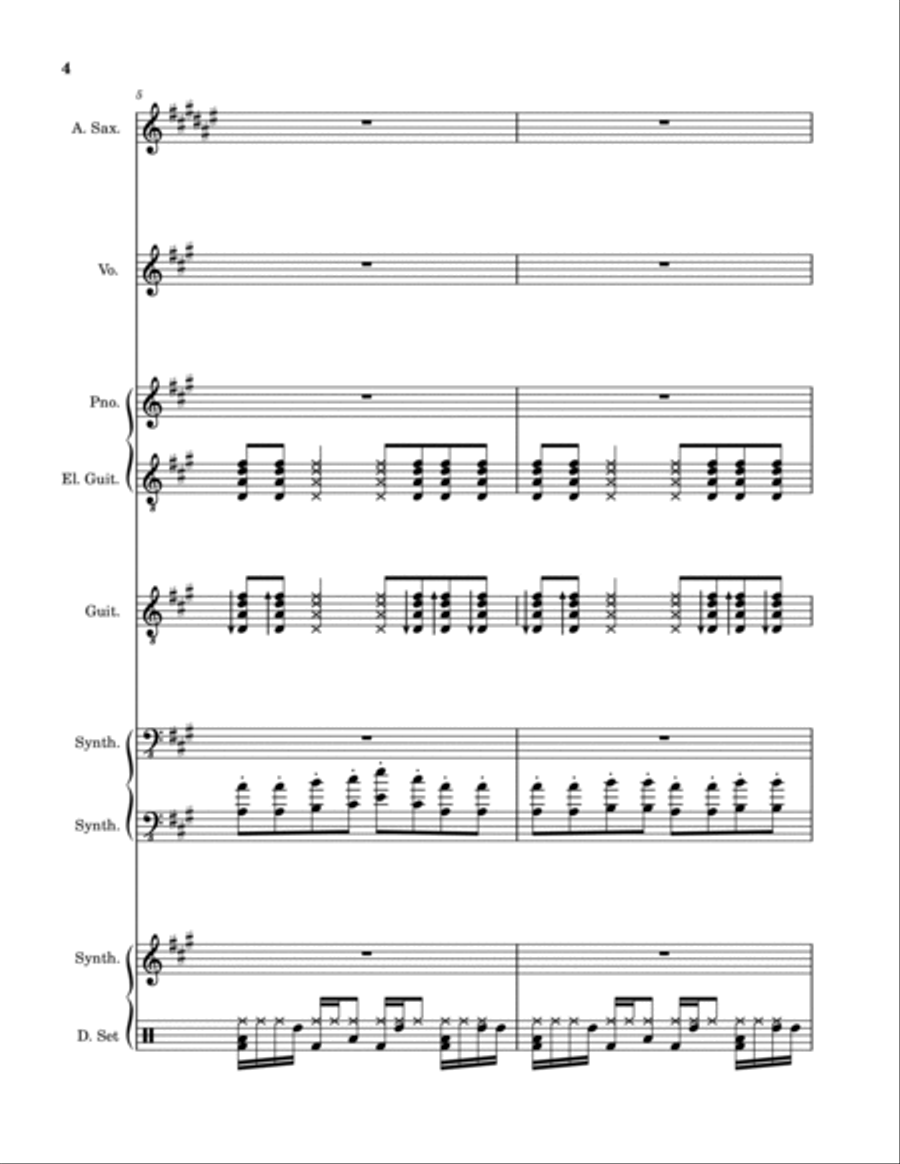 Red Wine Supernova Red Wine Supernova A Cappella scores gallery preview page 4