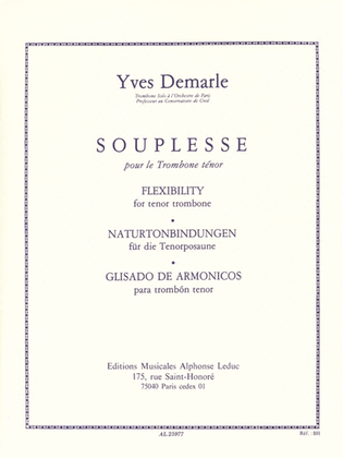 Yves Demarle - Souplesse, Pour Le Trombone Tenor