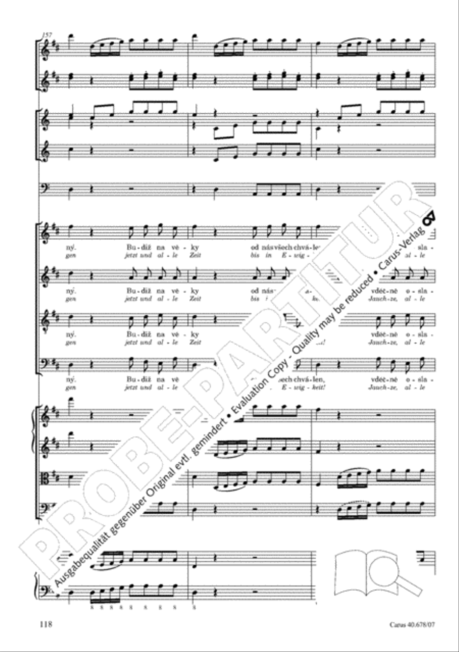 Missa pastoralis bohemica 4-Part scores gallery preview page 131